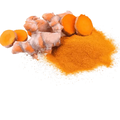 Turmeric root and powder